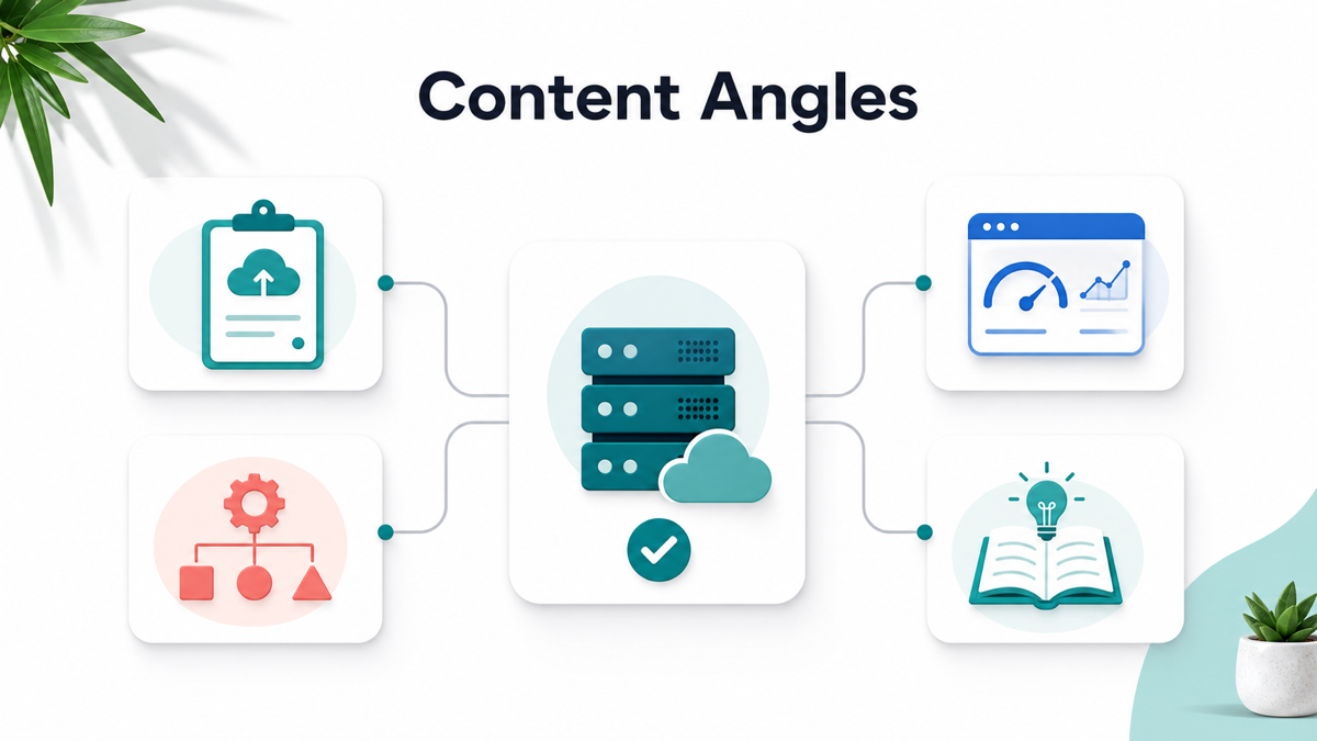 Content angle map for managed hosting affiliate comparisons