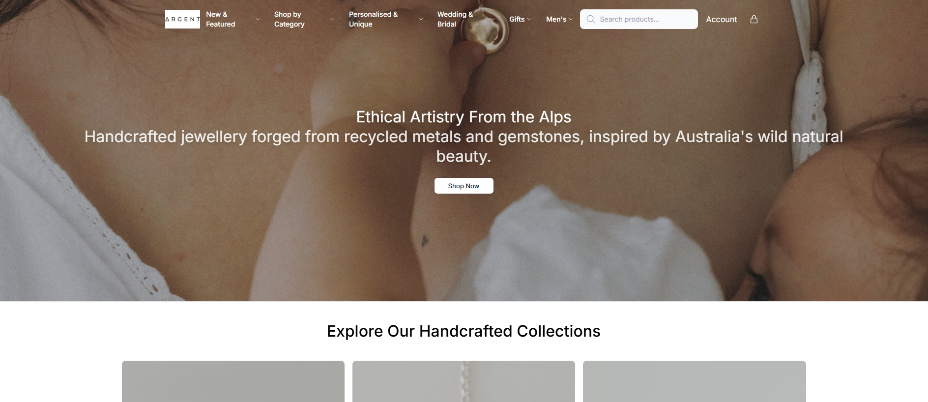 Stored capture of argentsilversmith.shop