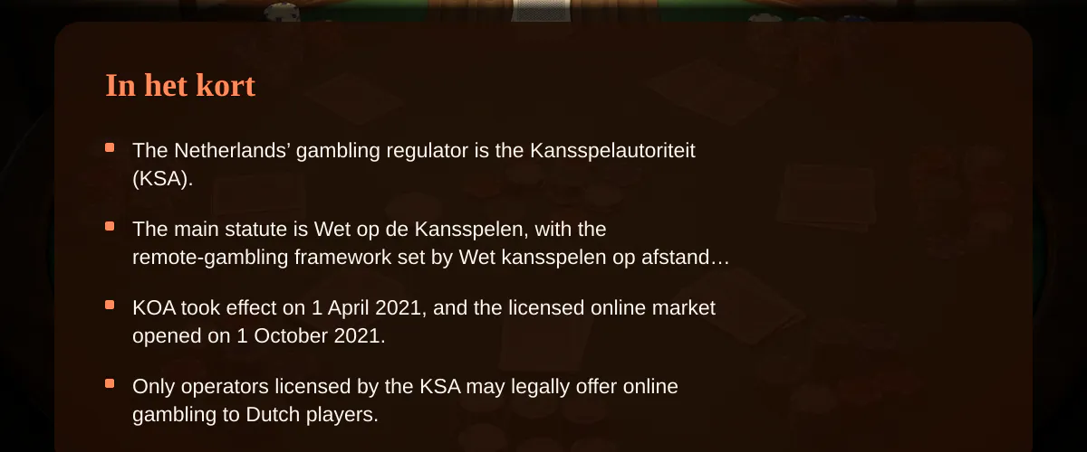 Casino bonus zonder storting in Nederland — In het kort