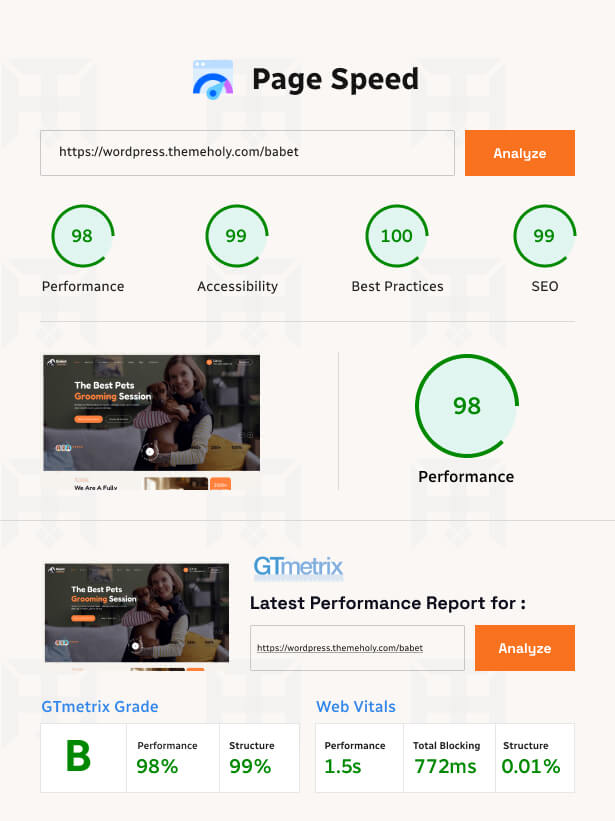 Babet - Pet Care & Shop WordPress Theme