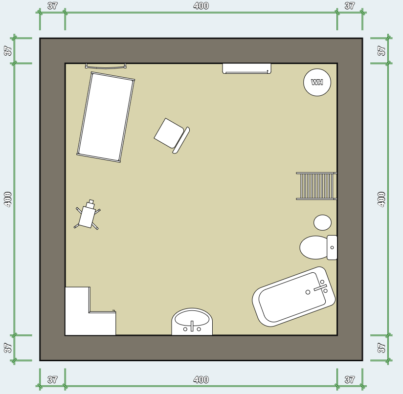 the basement