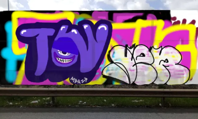 Graffiti artwork by MPAZ