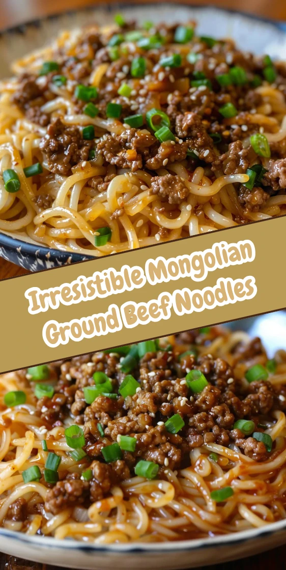 Mongolian Ground Beef Noodles Better Than Takeout