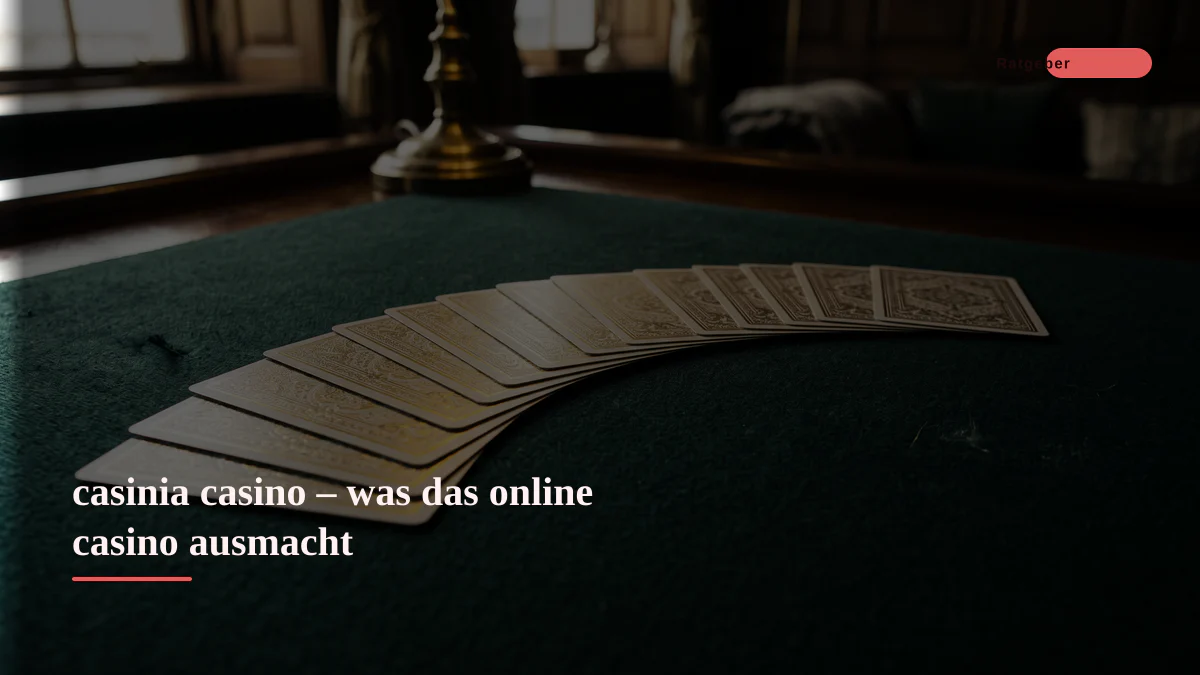 casinia casino – was das online casino ausmacht