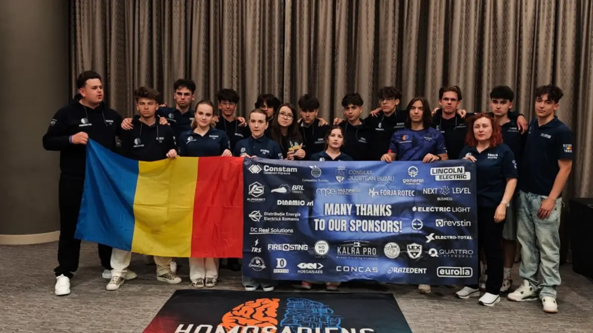 Echipa de robotică din Buzău, locul 2 la o competiție mondială de la Los Angeles