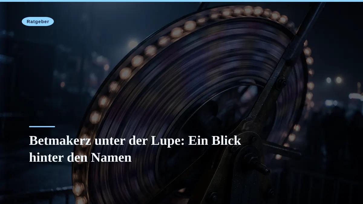 Betmakerz unter der Lupe: Ein Blick hinter den Namen