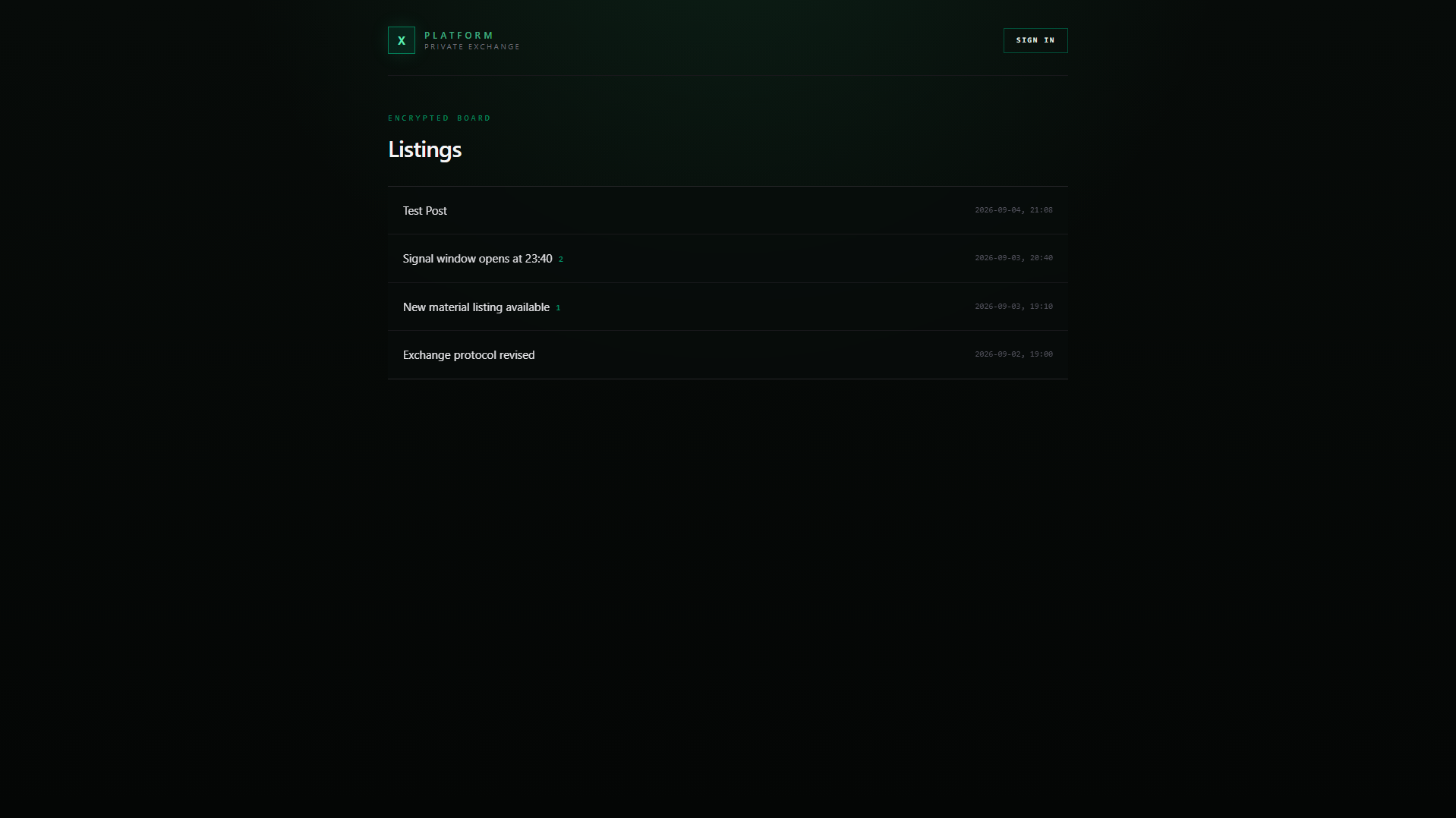 Stored capture of platform-x.trade