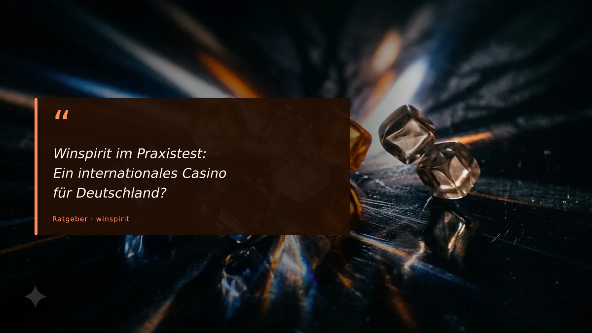Winspirit im Praxistest: Ein internationales Casino für Deutschland?