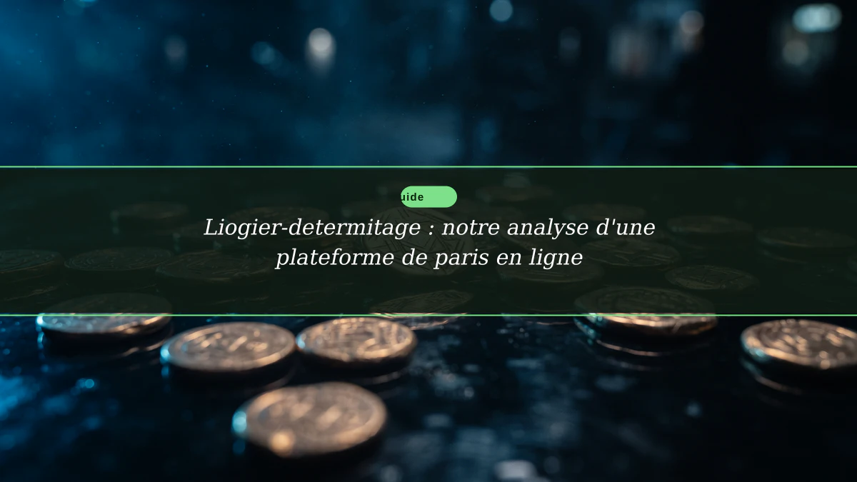 Liogier-determitage : notre analyse d'une plateforme de paris en ligne