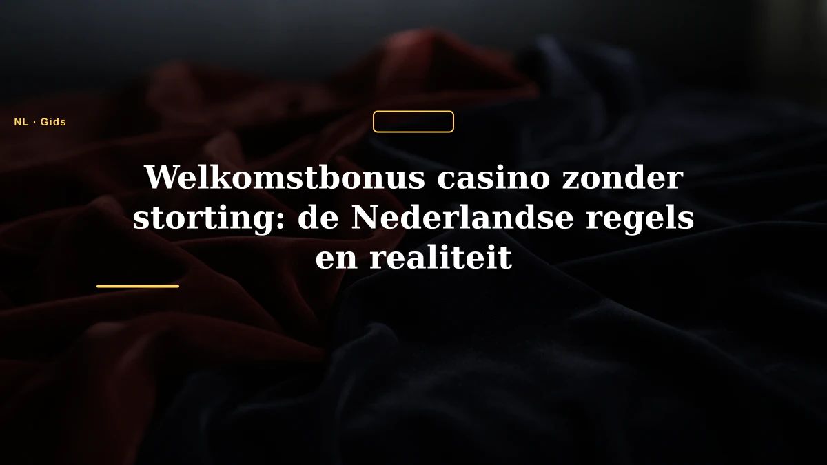 Welkomstbonus casino zonder storting: de Nederlandse regels en realiteit