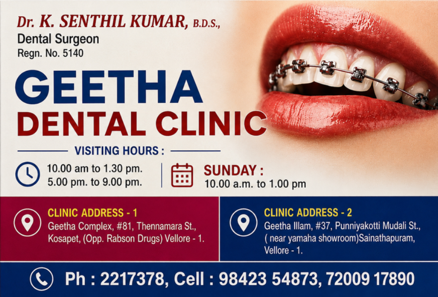 Geetha https://i.ibb.co/ksHJHbTV/GEETHA-DENTAL.pngDental