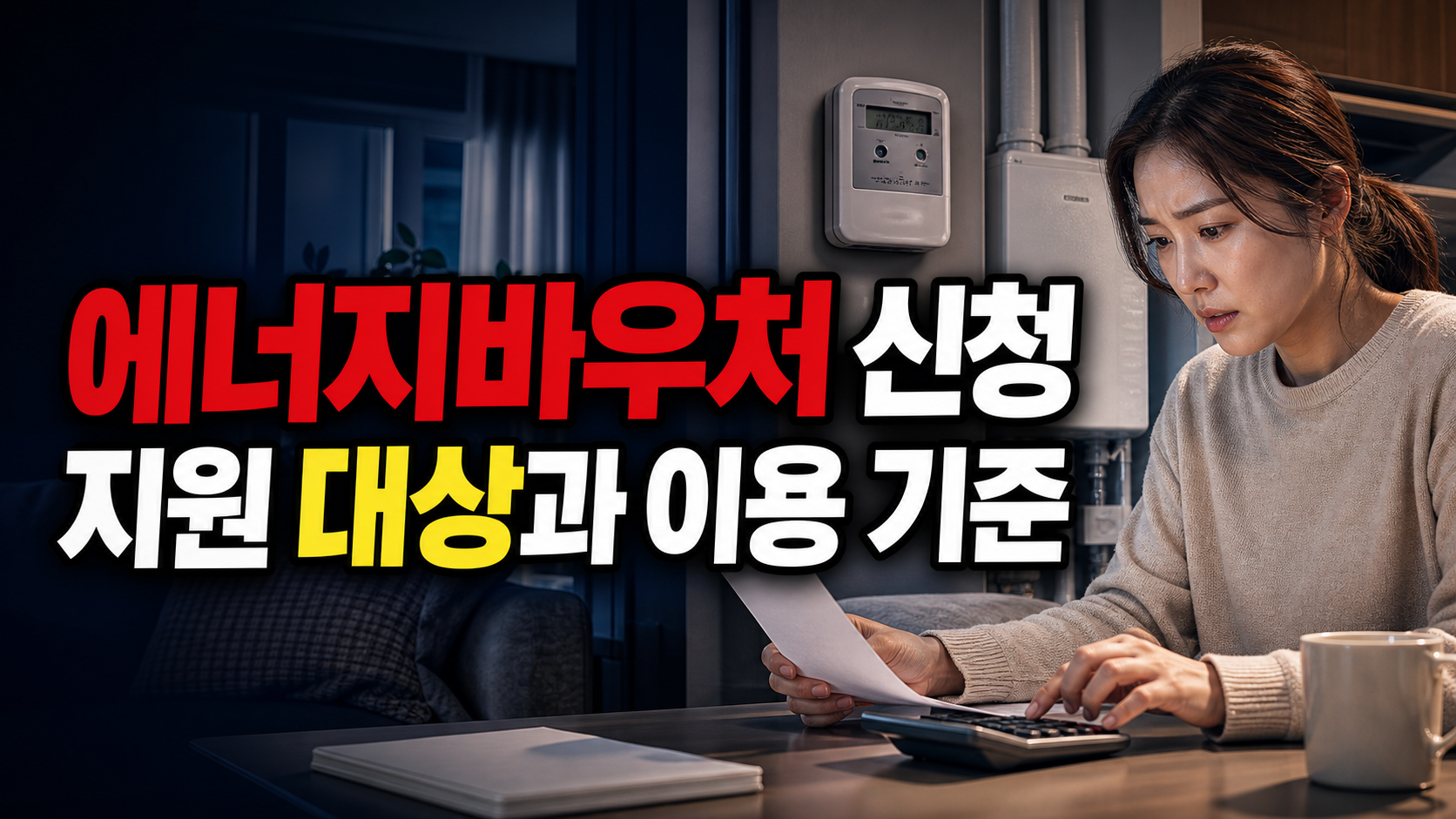 이사했거나 가족 수가 바뀐 집, 에너지바우처 신규신청이 필요한 이유 관련 핵심 정보를 상징적으로 보여주는 썸네일 이미지