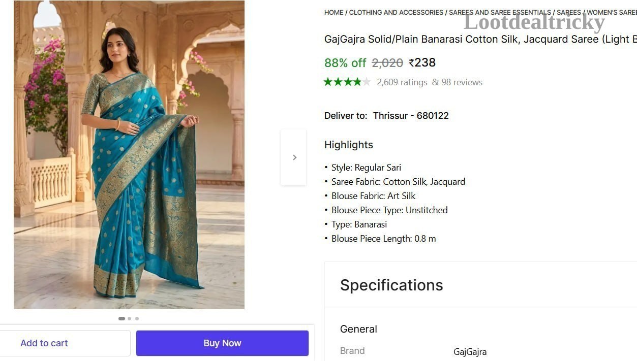   solid Plain Banarasi – Just ₹238 | Huge Savings Offer