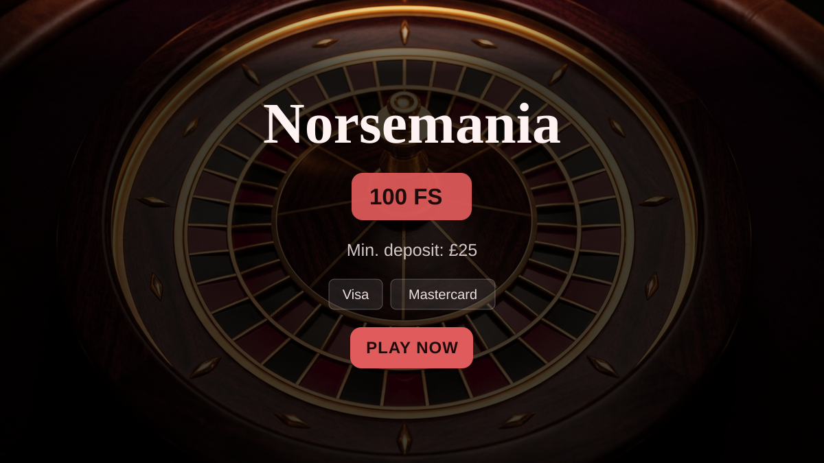 Norsemania casino � welcome bonus 100% up to �1,000 + 100 FS, payments: Visa, Mastercard, Skrill, Neteller, USDT