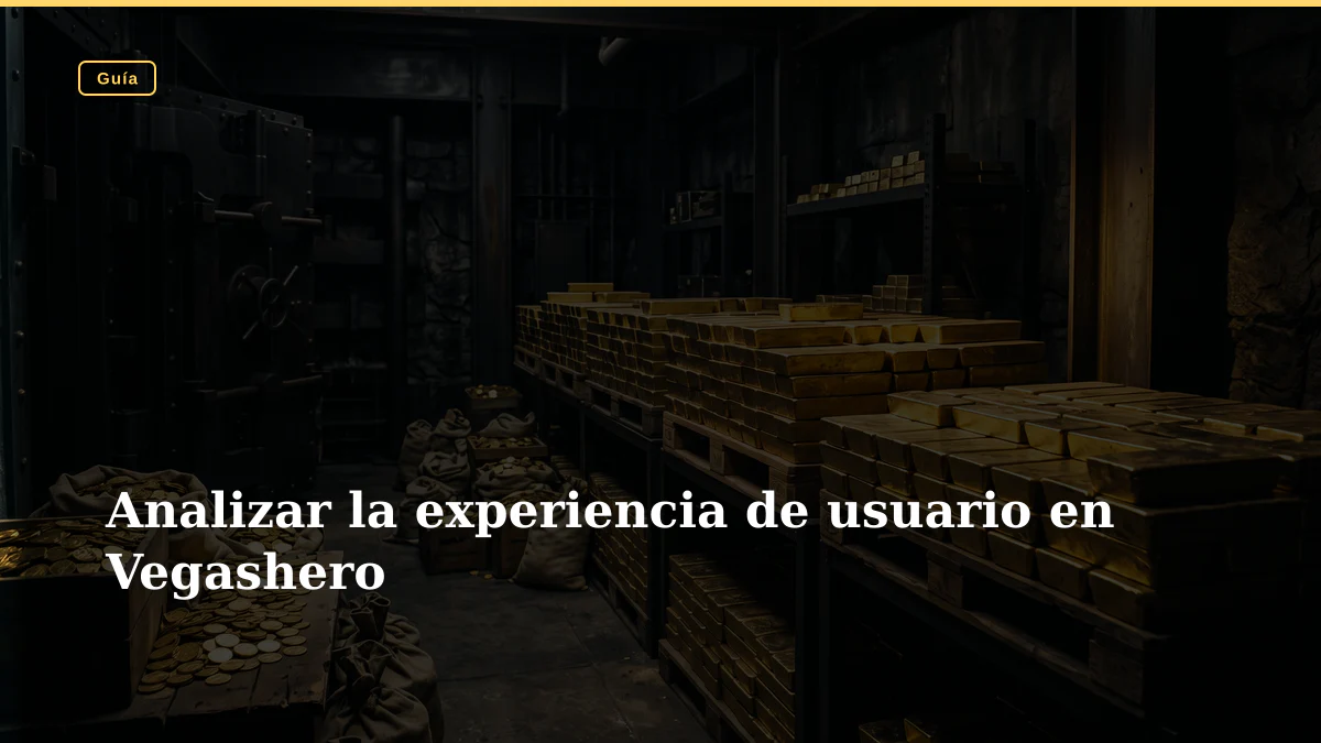 Analizar la experiencia de usuario en Vegashero
