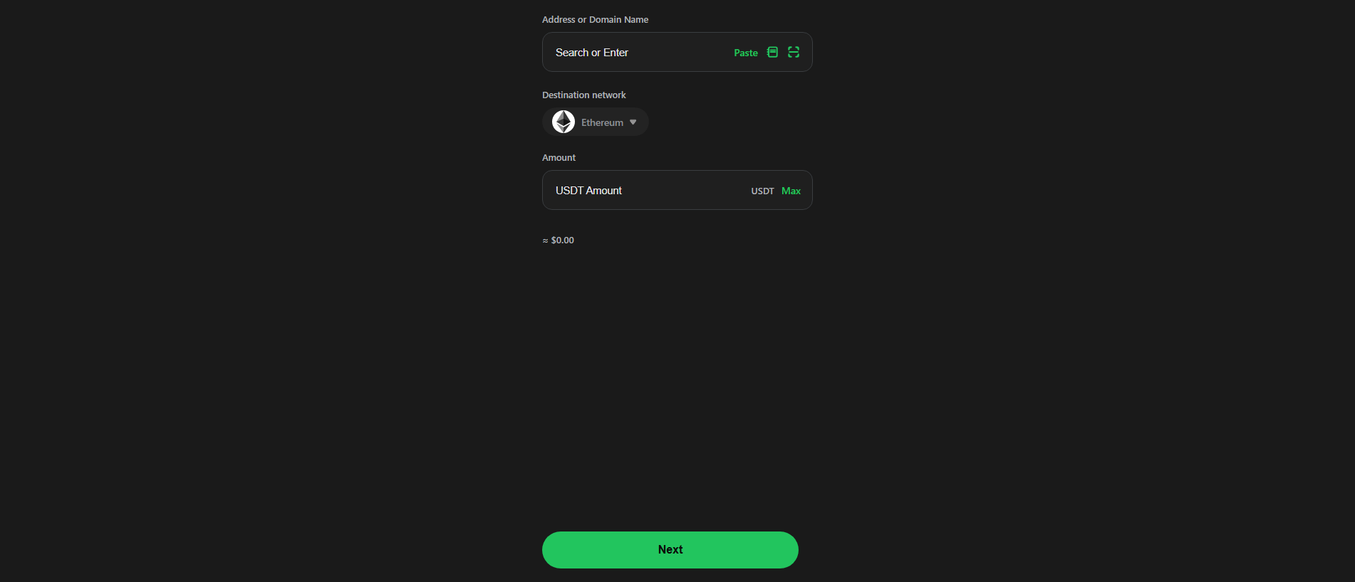 Forensic screenshot of ethusdt.co showing the phishing page layout