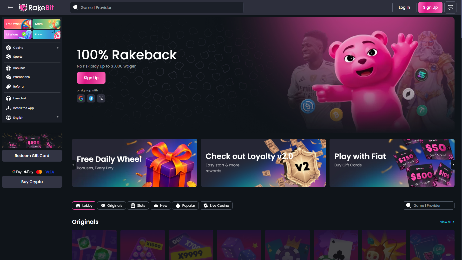 Screenshot of rakebitfrance.com