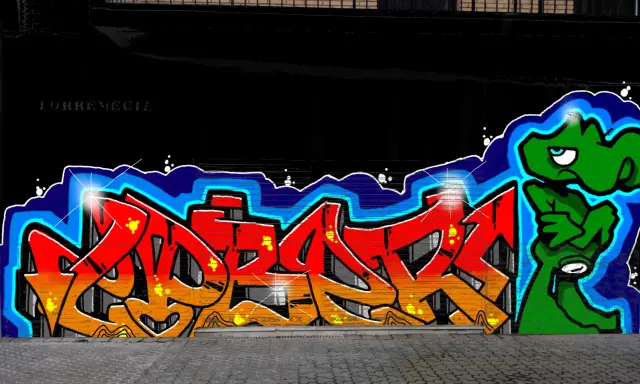 Graffiti artwork by LPBER