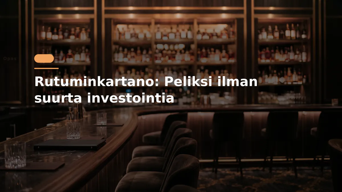 Rutuminkartano: Peliksi ilman suurta investointia