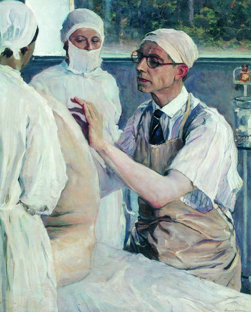 Портрет хирурга С С Юдина 1933