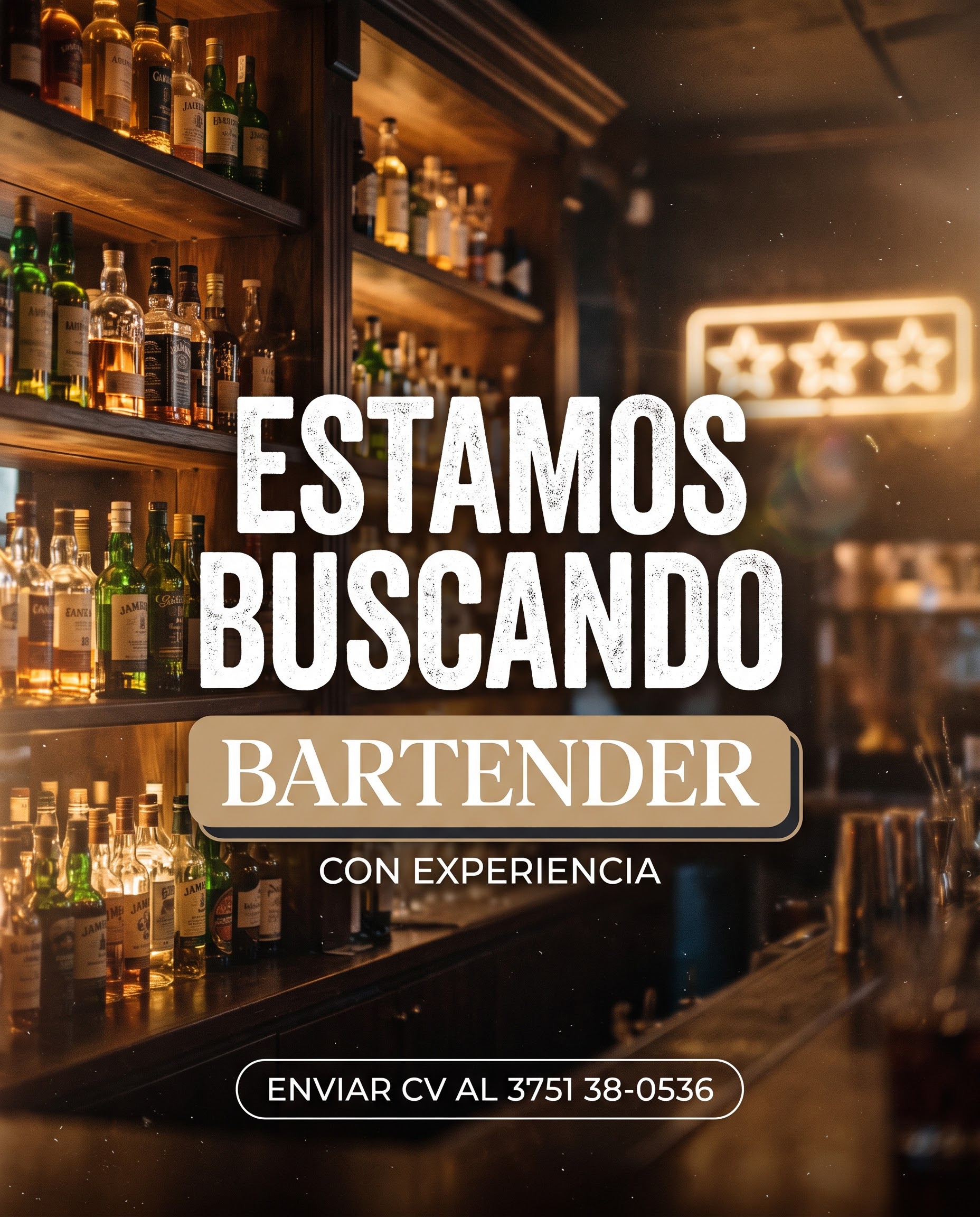 Se Busca Bartender en Eldorado