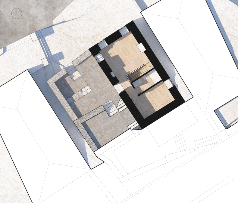 01 Ground Floor plan render