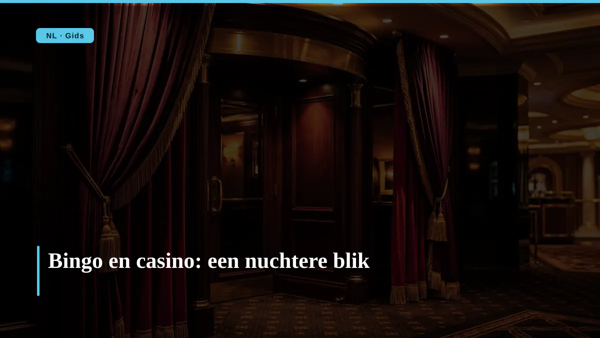 Bingo en casino: wat Nederlandse spelers moeten weten插图 Bingo en casino: een nuchtere blik