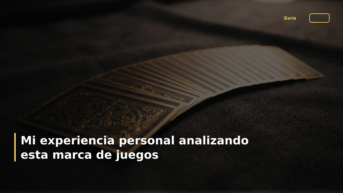 Mi experiencia personal analizando esta marca de juegos
