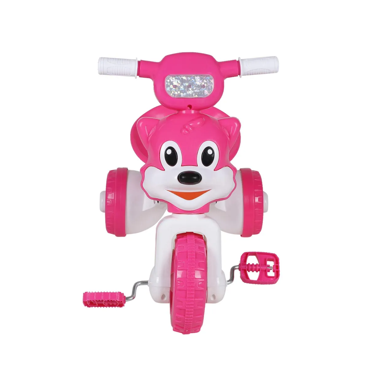 Fun Ride Tricycle For Kids With Music And Lights-Charlie Foldable Baby Tricycles-Trikes For Boys And Girls 18-36 Months-(Weight-Upto 18 Kg)|Pink - ToyMall Manjeri