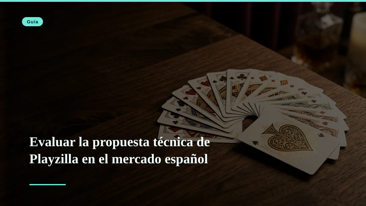 Evaluar la propuesta técnica de Playzilla en el mercado español