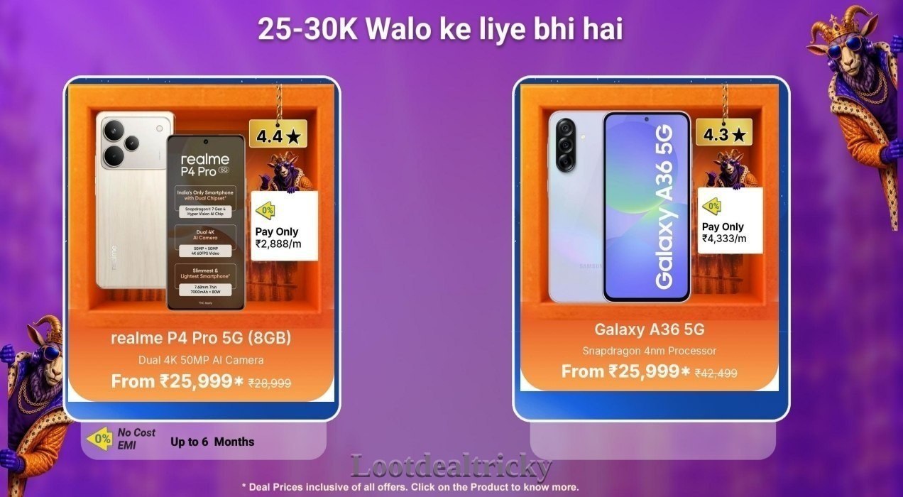 Flipkart Goat Mobiles – Mind-Blowing Saving @ ₹25174 Flipkart Goat Mobiles – Mind-Blowing Saving @ ₹25174