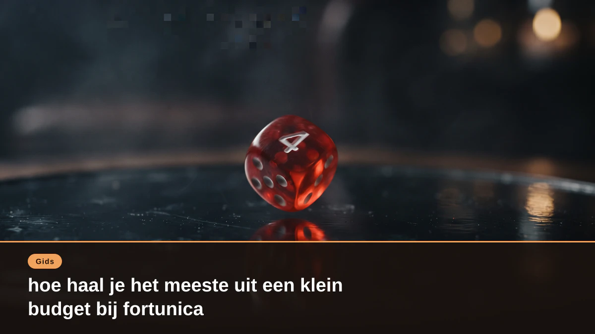 hoe haal je het meeste uit een klein budget bij fortunica
