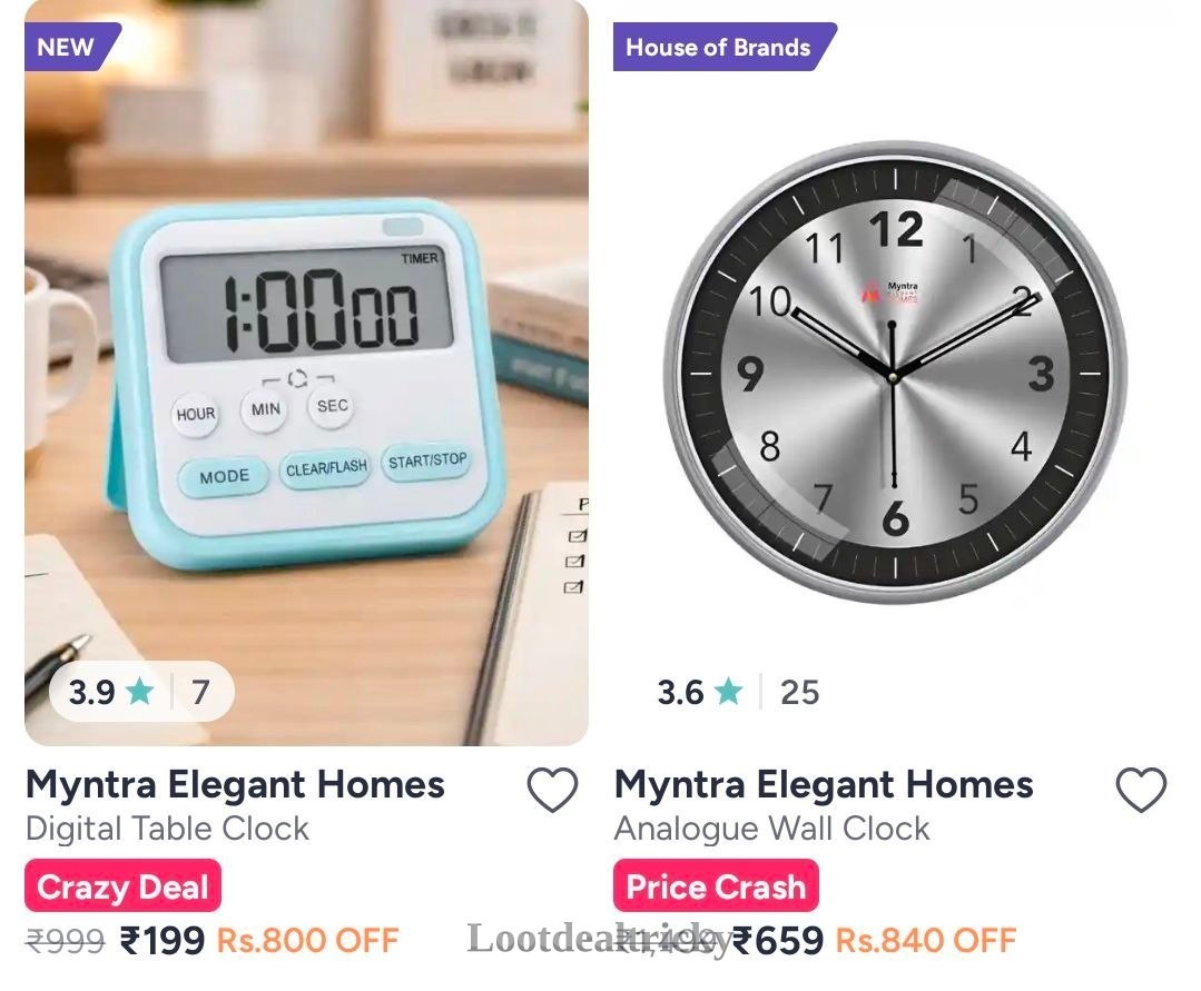 Clocks Starting At – Massive Offer Get 70% OFF Today