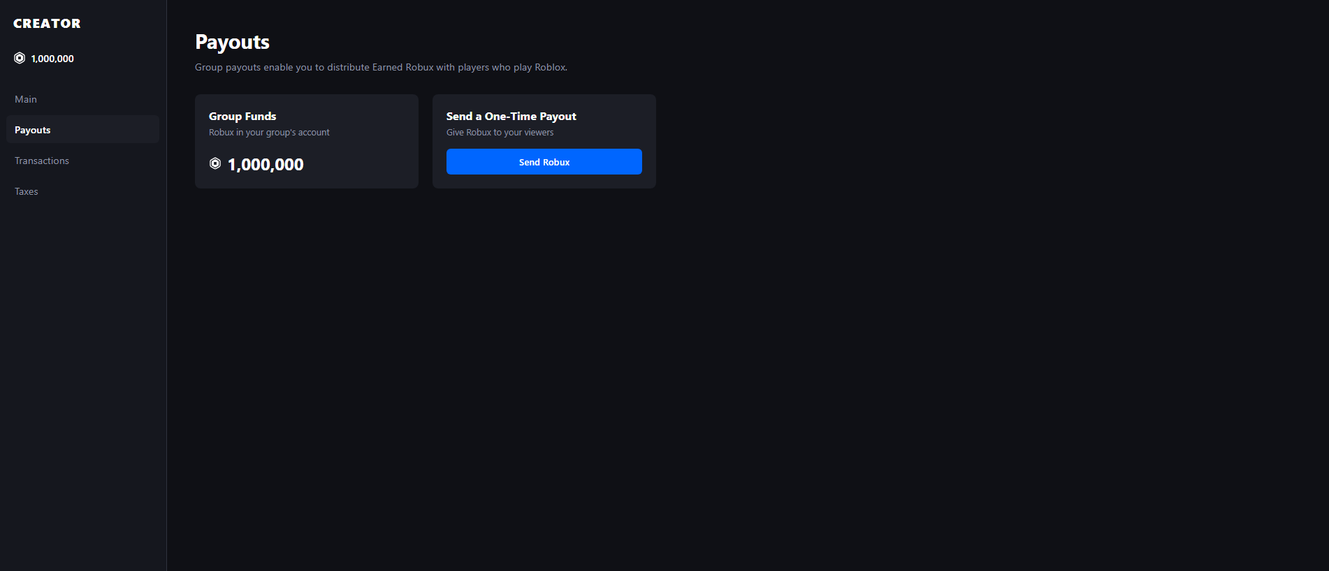 Stored capture of creatorpayouts.online