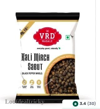 Vrd Kali Mirch – Just ₹50 | Lowest Price Deal Vrd Kali Mirch – Just ₹50 | Lowest Price Deal