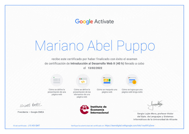 certificado