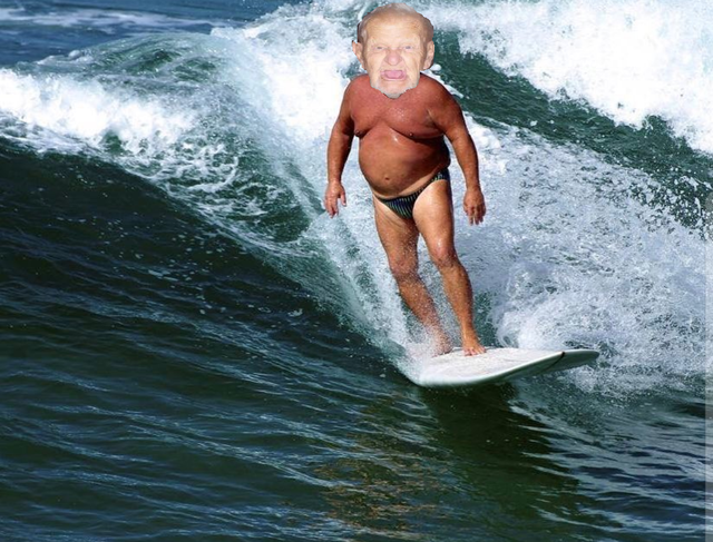 fat old surfer
