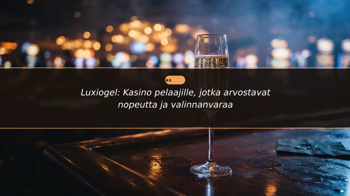 Luxiogel: Kasino pelaajille, jotka arvostavat nopeutta ja valinnanvaraa