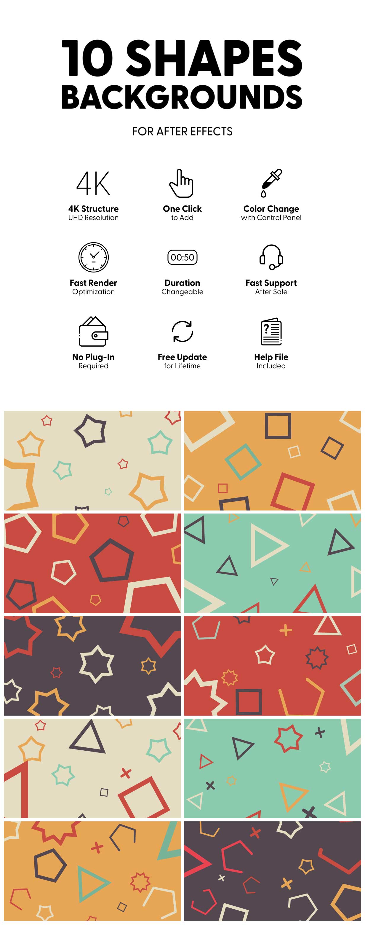 Geometric Shapes Backgrounds - 2
