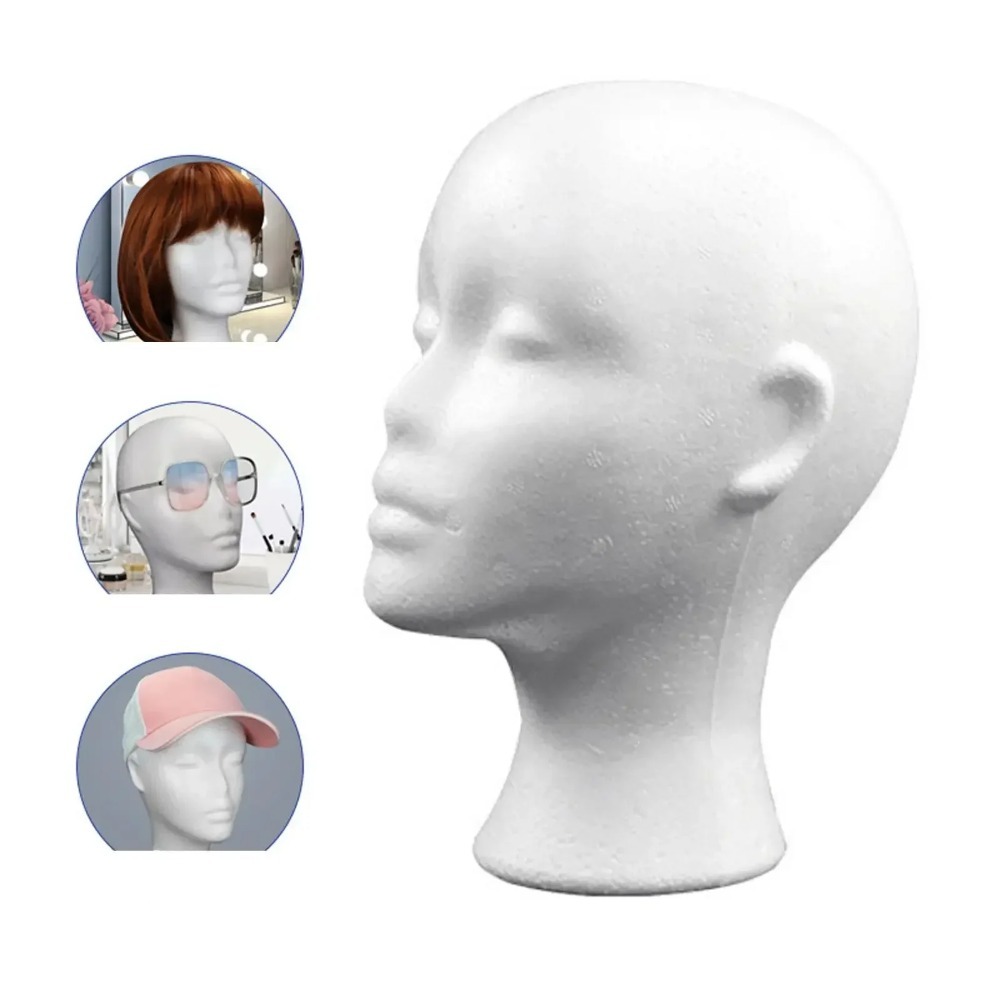 Female Styrofoam Mannequin Head