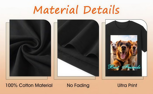 100% cotton material, no fading, ultra print
