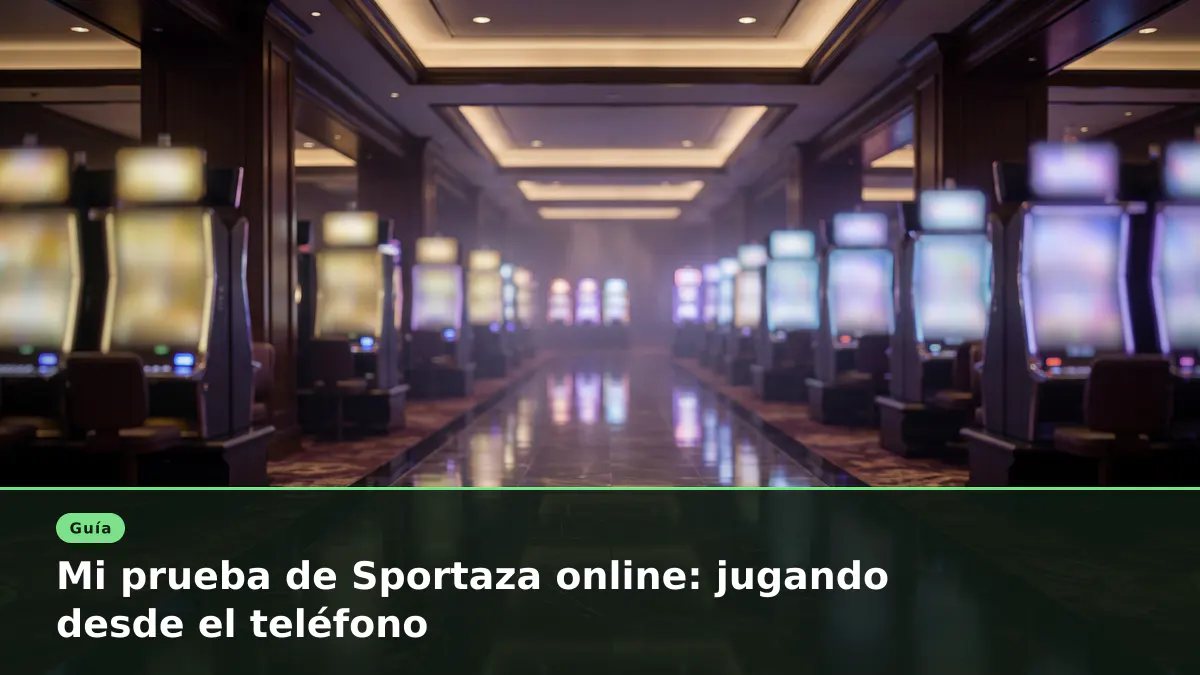 Mi prueba de Sportaza online: jugando desde el teléfono