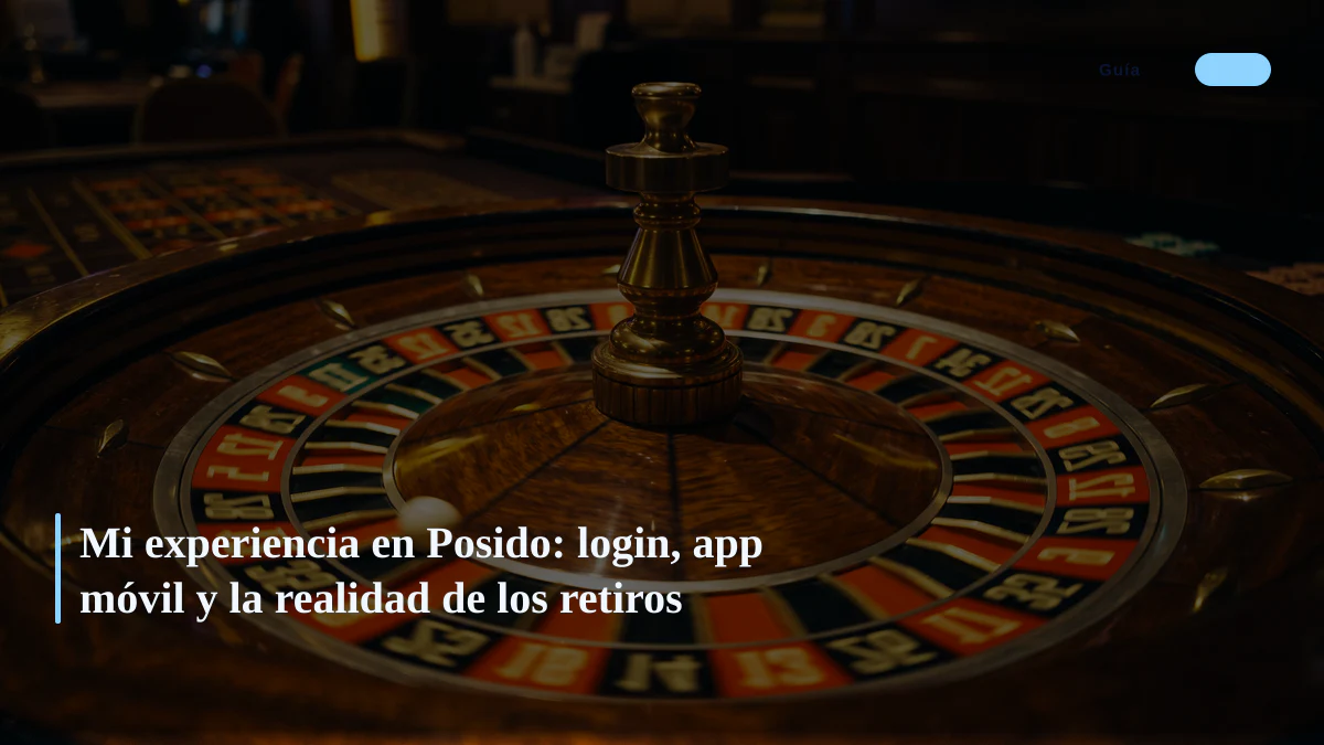 Mi experiencia en Posido: login, app móvil y la realidad de los retiros