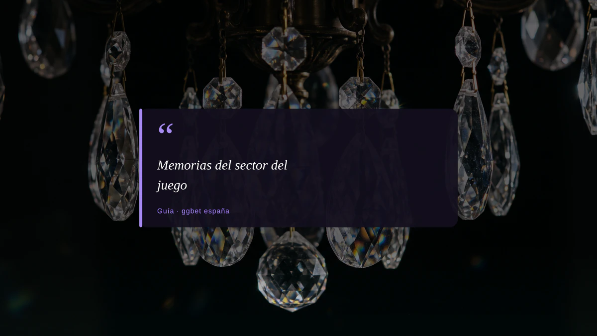 Memorias del sector del juego