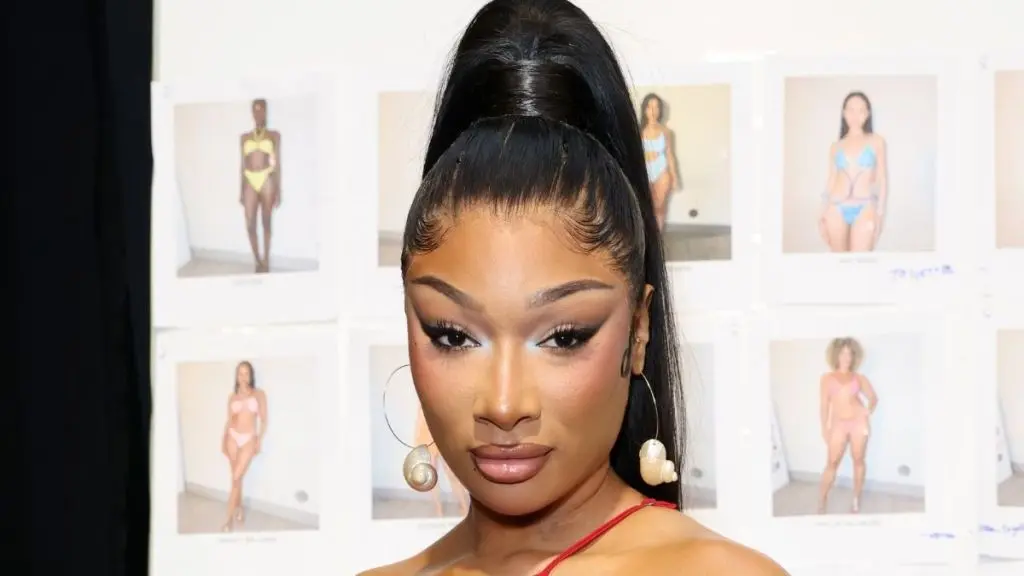 <title>Megan Thee Stallion Dazzles in Daring Cutout Micro Minidress</title>