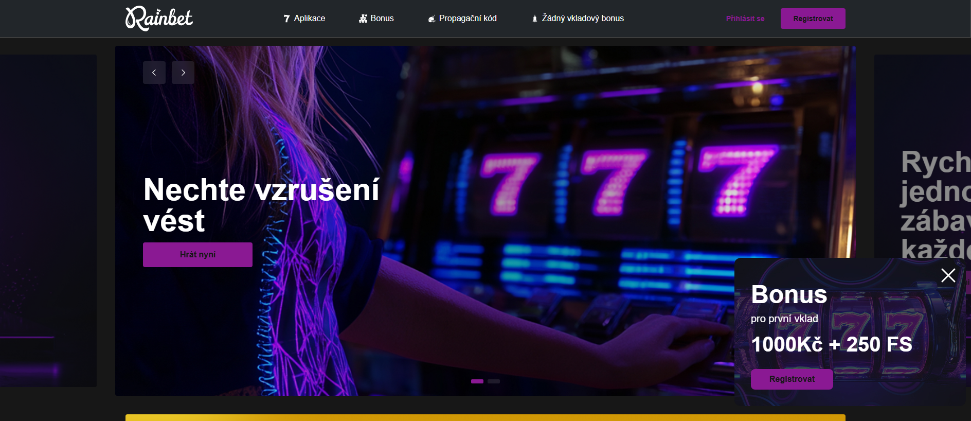Forensic screenshot of rainbet-cz.cz showing the phishing page layout