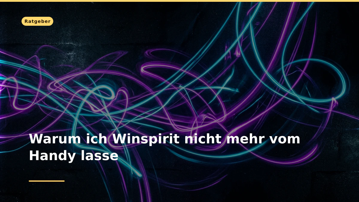 Warum ich Winspirit nicht mehr vom Handy lasse