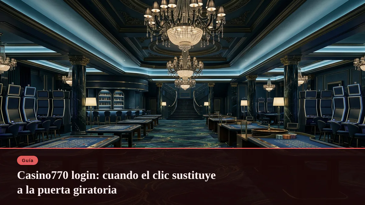 Casino770 login: cuando el clic sustituye a la puerta giratoria