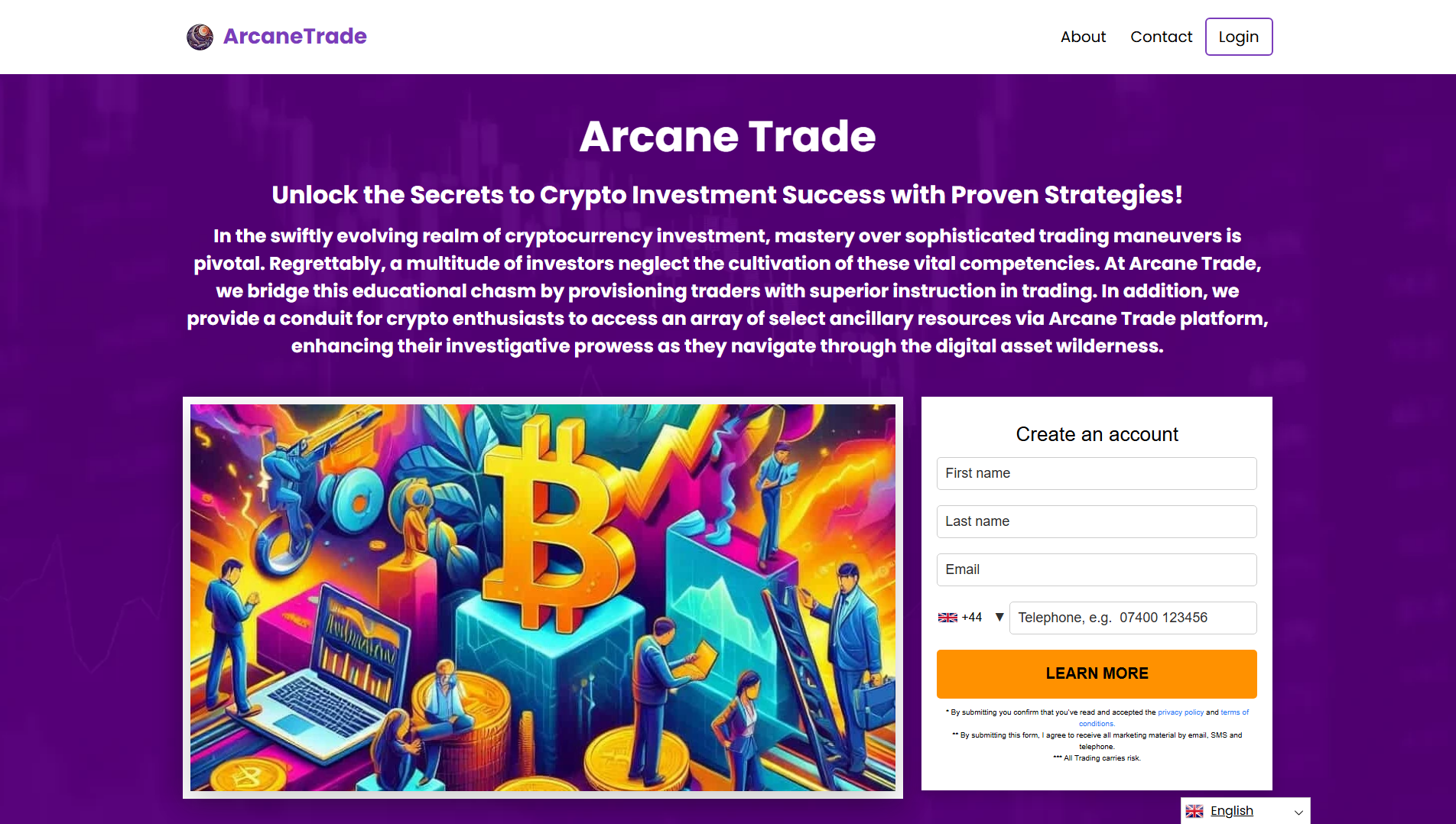 Stored capture of arcane-trade.app