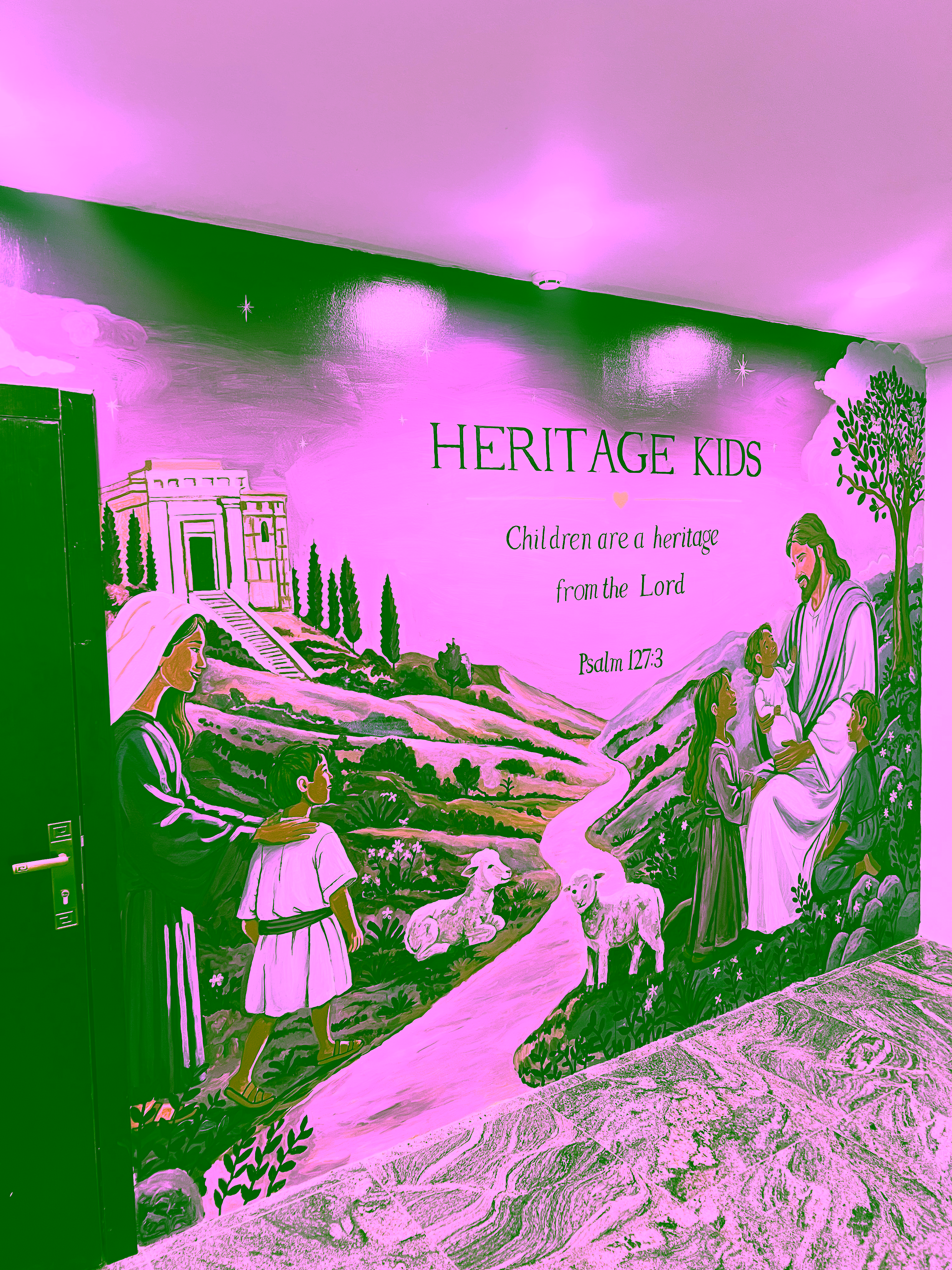 RCCG Jesus Centre Ikoyi Junior Church mural by Beo Art Studio